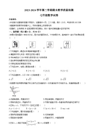 河南省安阳市殷都区2023-2024学年七年级下学期期末数学试题