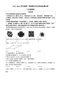 江苏省南通市2023-2024学年八年级下学期期末数学试题(无答案)