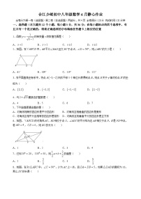 四川省泸州市合江县少岷初中2023-2024学年八年级下学期6月月考数学试题(无答案)