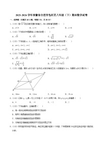 2023-2024学年安徽省合肥市包河区八年级（下）期末数学试卷