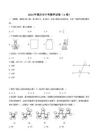 2024年重庆市中考数学试卷（A卷）（含解析）