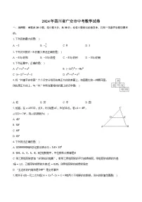 2024年四川省广安市中考数学试卷（含答案）