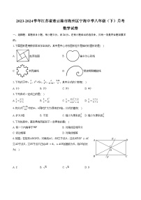 2023-2024学年江苏省连云港市海州区宁海中学八年级（下）月考数学试卷（含答案）