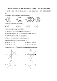 2023-2024学年江苏省泰州市泰兴市八年级（下）期中数学试卷（含答案）