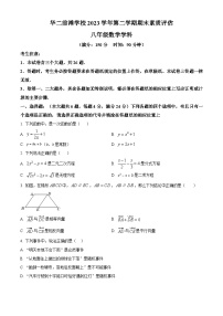 上海市华东师范大学第二附属中学前滩学校2023-2024学年八年级下学期期末数学试题（原卷版+解析版）