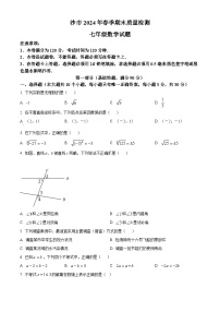 湖北省荆州市沙市区2023-2024学年七年级下学期期末数学试题（原卷版+解析版）