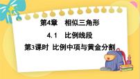 初中数学浙教版九年级上册第4章 相似三角形4.1 比例线段授课ppt课件