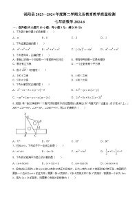 安徽省亳州市涡阳县2023-2024学年七年级下学期期末数学试题