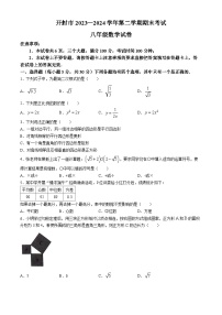 河南省开封市2023-2024学年八年级下学期期末数学试题