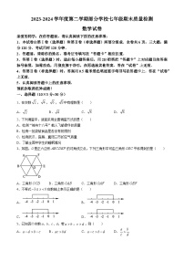 湖北省武汉市黄陂区2023-2024学年七年级下学期期末数学试题(无答案)