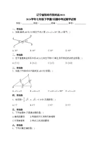 辽宁省铁岭市铁岭县2023-2024学年七年级下学期5月期中考试数学试卷(含答案)