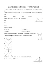 2024年陕西省西安市雁塔区曲江一中中考数学五模试卷（含答案）