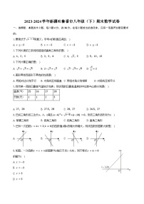 2023-2024学年新疆吐鲁番市八年级（下）期末数学试卷（含答案）