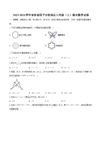 吉林省四平市铁西区2023-2024学年八年级上学期期末数学试卷+