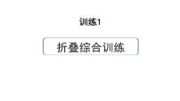 2024河南中考数学专题复习第三部分 题型二 综合训练 训练1 折叠综合训练 课件