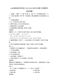 [数学]山东省烟台市牟平区2023-2024学年七年级下学期期中试题（解析版）