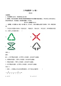 山东省枣庄市山亭区2023-2024学年八年级下学期期中考试数学试卷(含解析)