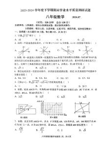 山东省临沂市罗庄区2023-2024学年八年级下学期7月期末数学试题