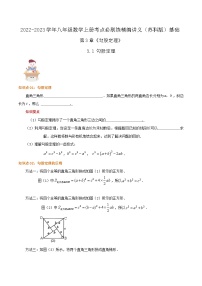 苏科版八年级数学上册同步考点必刷练精编讲义必刷基础练【3.1勾股定理】(原卷版+解析)