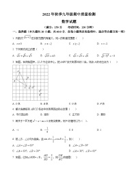 福建省晋江市第一中学2022-2023学年九上期中质量检测数学试题卷(华师版、含答案)