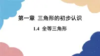 初中数学浙教版八年级上册1.4 全等三角形集体备课ppt课件