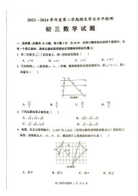 山东省淄博市张店区2023-2024学年八年级下学期7月期末数学试题