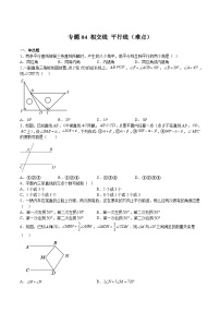 沪教版七年级数学下册满分冲刺卷专题04相交线平行线(难点)(原卷版+解析)