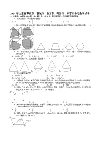 2024年山东省枣庄市、聊城市、临沂市、菏泽市、东营市中考数学试卷【含解析】
