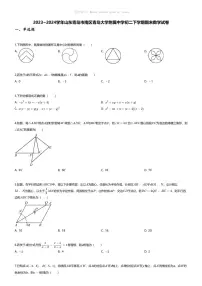 [数学][期末]2023~2024学年山东青岛市南区青岛大学附属中学初二下学期期末数学试卷(无答案)