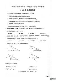 山东省聊城市冠县2023-2024学年七年级下学期7月期末数学试题