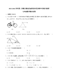 甘肃省武威市凉州区凉州区洪祥中学联片教研2023-2024学年七年级下学期7月期末数学试题