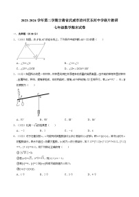 甘肃省武威市凉州区东河中学联片教研2023-2024学年七年级下学期7月期末数学试题