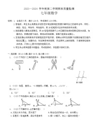 广东省揭阳市惠来县2023-2024学年七年级下学期7月期末数学试题