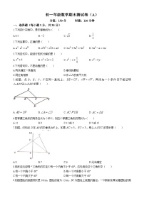 湖南省衡阳市耒阳市正源学校2023-2024学年七年级下学期期末数学试题(无答案)