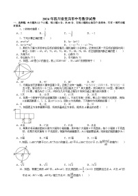 2024年四川省宜宾市中考数学试卷【含解析】