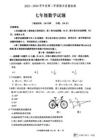 山东省泰安市宁阳县2023-2024学年七年级下学期期末考试数学试题