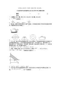 [数学][三模]广东省深圳市宝安实验学校2023-2024学年中考三模数学试卷