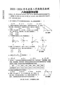 广东省云浮市罗定市2023-2024学年八年级下学期7月期末数学试题