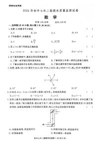 湖南省长沙市长沙县2023-2024学年七年级下学期7月期末考试数学试题