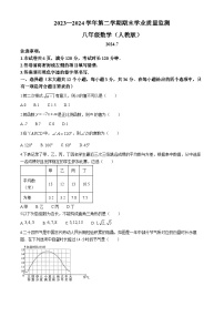 河北省雄安新区2023-2024学年八年级下学期期末数学试题