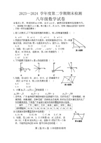 广东省云浮市罗定市2023-2024学年八年级下学期7月期末数学试题