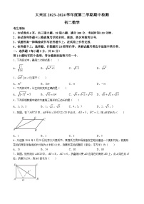 北京市大兴区2023-2024学年八年级下学期期末数学试题