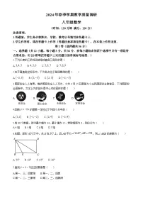 广西壮族自治区来宾市2023-2024学年八年级下学期期末数学试题