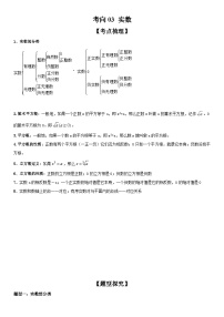 中考数学一轮复习考点微专题（全国通用）考向03 实数（附答案）