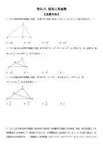 中考数学一轮复习考点微专题（全国通用）考向32 锐角三角函数（附答案）