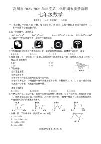 广东省茂名市高州市2023-2024学年七年级下学期7月期末数学试题