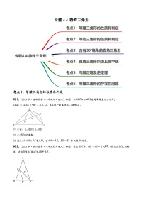 中考数学一轮复习专题4.4特殊三角形知识点演练(6大题型，93题)(讲练)(原卷版+解析)