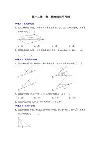 中考数学第一轮专题复习真题分点透练(全国通用)第十三讲角、相交线与平行线(原卷版+解析)