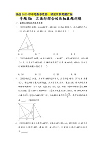 中考数学压轴真题汇编(全国通用)专题06三角形综合的压轴真题训练(原卷版+解析)