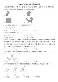 2024年广东省深圳市中考数学试卷附答案